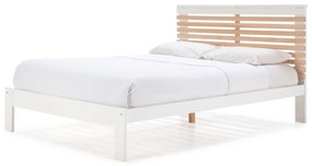 Бяло двойно легло с решетка 140x190 cm Vectra - Marckeric