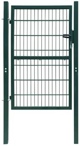 2D Оградна врата, единична, зелена, 106 х 230 см