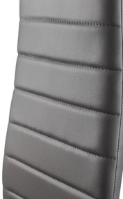 Комплект от 4 елегантни стола в сиво с непреходен дизайн