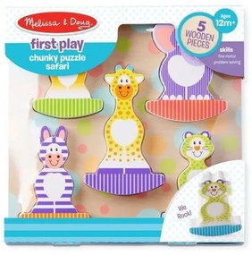 Дървен пъзел Сафари Chunky - Melissa and Doug