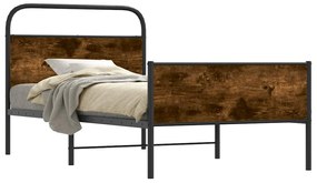 4100388 vidaXL Рамка за легло без матрак 107x203 см дъб сонома инженерно дърво