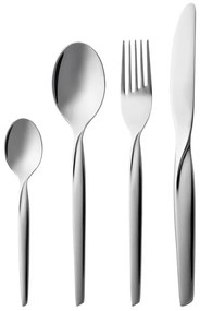 Прибори за хранене от неръждаема стомана в сребрист цвят 16 бр. Twist – Gense