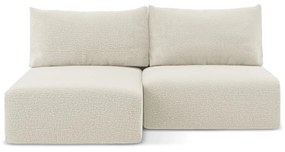 Кремав разтегателен ъглов диван с място за съхранение (ляв ъгъл) Kalena – Makamii