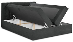 Тъмно сиво двойно легло , 180 x 200 cm Jade - Mazzini Beds
