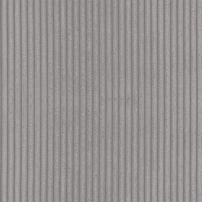 Светлосив разтегателен ъглов диван с място за съхранение от рипсено кадифе (променлив) Luma – Ropez