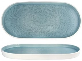 Horecano - Порцеланово плато овално 36x17xh2,5см HELLA-LIGHT SUMMER BLUE-(HC-56565)