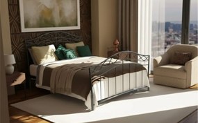 Легло Dalida-90x200-Silver Σφυρίλατο-Με ποδαρικό