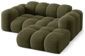 Зелен шенилов ъглов диван (десен ъгъл) Treno – Cosmopolitan Design