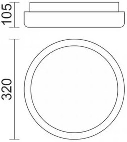 Лампа за таван Ring P LED-18W