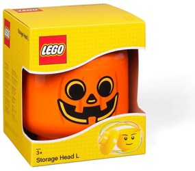 Оранжева кутия за съхранение Pumpkin Head L - LEGO®