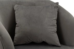 Сиво кадифено кресло Silvery – Mauro Ferretti