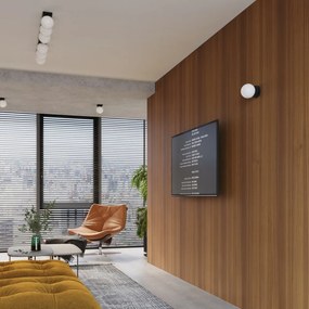 Черно-бяла стенна лампа Blaze – Sollux