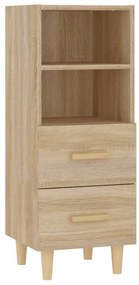 812360 vidaXL Сайдборд, дъб сонома, 34,5x34x90 см, инженерно дърво