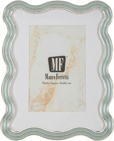 Светлосиньо-сребриста метална стояща рамка 17,5x22,5 cm Elizabeth – Mauro Ferretti