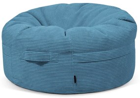 Син пуф от рипсено кадифе Roll 105 – SLOWDOWN