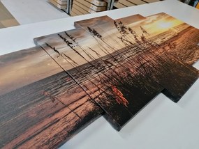 картини от 5 части – Залез на плажа