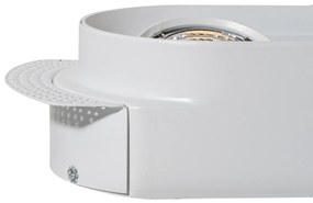 Комплект от 6 заоблени вградени спота бели GU10 70mm 2-Light - Hubs