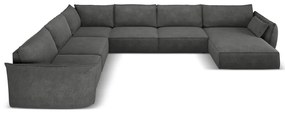 Сив ъглов диван (ляв ъгъл) Vanda - Mazzini Sofas