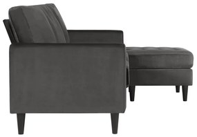 Сив ъглов диван Strummer - CosmoLiving by Cosmopolitan