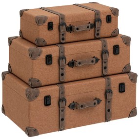 Сет декоративни куфари atmosphera Vintage, 3 бр