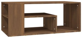 815842 vidaXL Кафе маса, кафяв дъб, 100x50x40 см, инженерно дърво