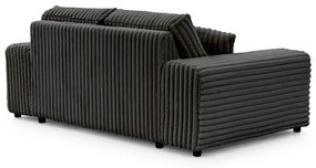 Тъмносив диван от рипсено кадифе 178 cm Justin – Ropez