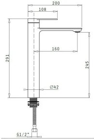 Смесител за мивка Rovetta XL