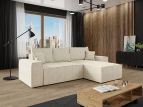 Ъглов диван Malaga mini I-Ekrou-Right