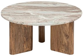 Холна маса atmosphera Coppa, 91 cm, Мангово дърво, Мрамор