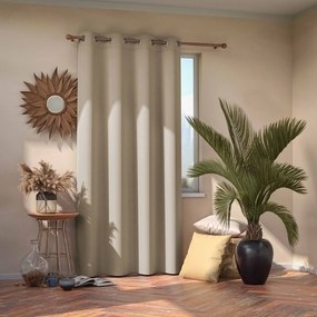 Кремаво затъмняващо перде 140x245 cm Eyelets – Restilo