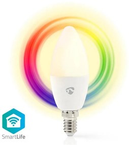 Nedis WIFILC11WTE14 - LED RGB Димируема крушка Smartlife E14/4,5W/230V Wi-Fi