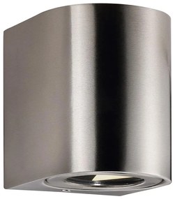 Nordlux - LED външен стенен осветител CANTO 2xLED/6W/230V IP44 неръждаема стомана