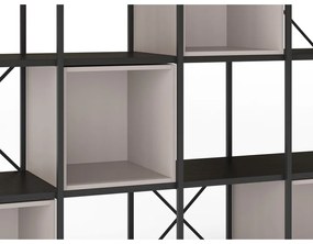 Черно-кремава библиотека 140x179 cm Anya – Marckeric