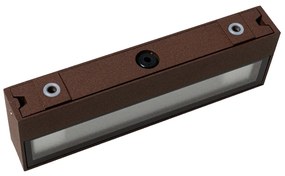 Модерна стенна лампа ръждиво кафява с LED IP65 - Hannah