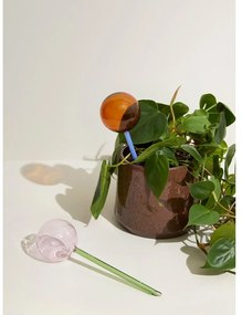 Зелена и розова стъклена сфера за поливане Flora - Hübsch