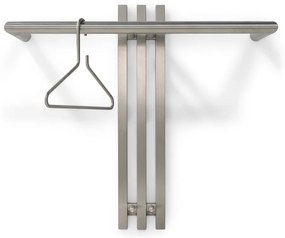 Метална стенна закачалка в сребрист цвят 65 cm Senza – Spinder Design