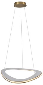 Дизайнерска висяща лампа златиста с 3-степенно димиране - Organico