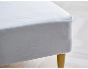 Бял еластичен чаршаф от органичен памук 90x200 cm Calm – Södahl