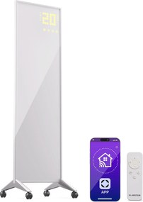 Klarstein Wonderwall Smart Bornholm, инфрачервен отоплител, 30 x 100 см, 400 W, апликация