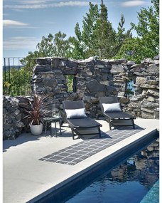 Антрацитен килим за открито и закрито 70x100 cm Ada Granit – Pappelina