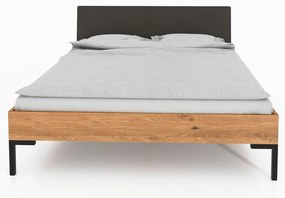 Дъбово двойно легло с тапицирана табла 180x200 cm Abises 1 - The Beds