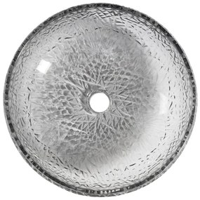 Черна стъклена кръгла мивка ø 42 cm Gaviota – Sapho