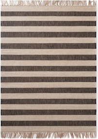 Черен/кремав двустранен/ръчно изработен ютен килим 160x230 cm Playa – Hanse Home