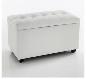 Бяла пейка с място за съхранение Nice - Tomasucci