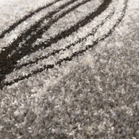 Модерен сив килим с абстрактен мотив Ширина: 240 см | Дължина: 330 см