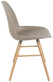 Бежови трапезни столове в комплект от 2 броя Albert - Zuiver