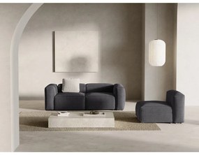 Тъмносив диван от рипсено кадифе 224 cm Bergano – Cosmopolitan Design