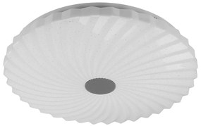 Бяло LED осветително тяло за таван с дистанционно управление 38,5x38,5 cm Calipso – Candellux Lighting