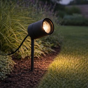 Модерен шип петно черен AR70 регулируем IP44 - Solo