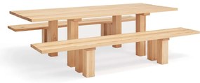 Трапезна маса с плот от борова дървесина 100x260 cm Banda - Teulat